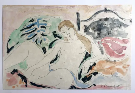 Monotipia Bonnefoit - Nu (de la série des suites)