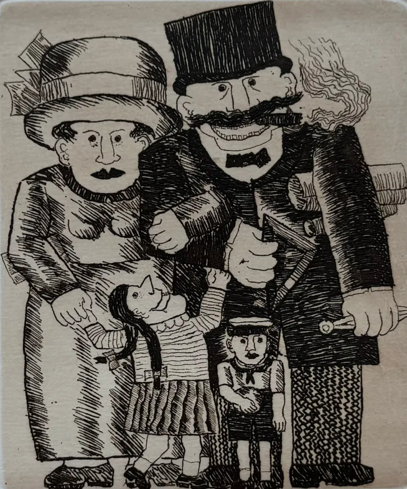 Água-Forte Borghese - La famiglia