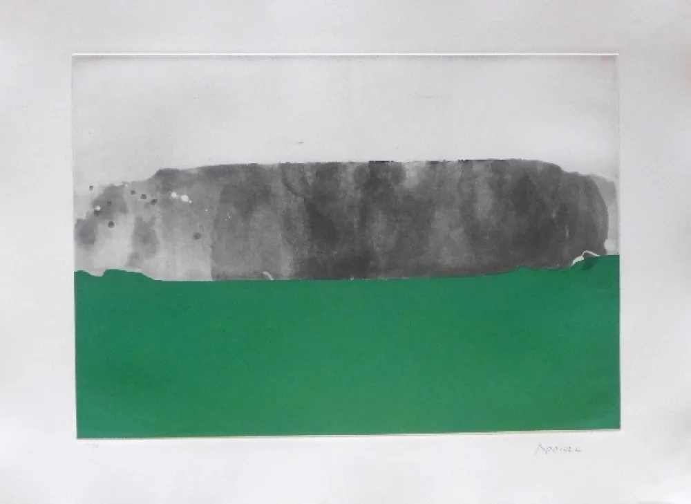 Gravura Borrell Palazón - Paisatge 1