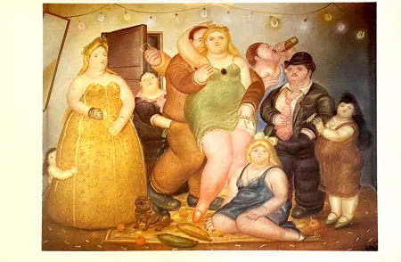 Litografia Botero - Nuit