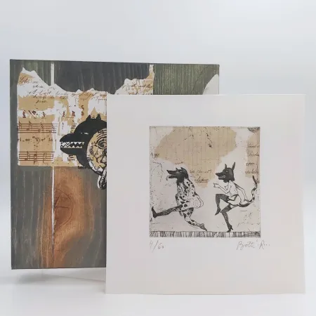 Livro Ilustrado Botti  - ANIMASCARADES / Coffret + Gravure