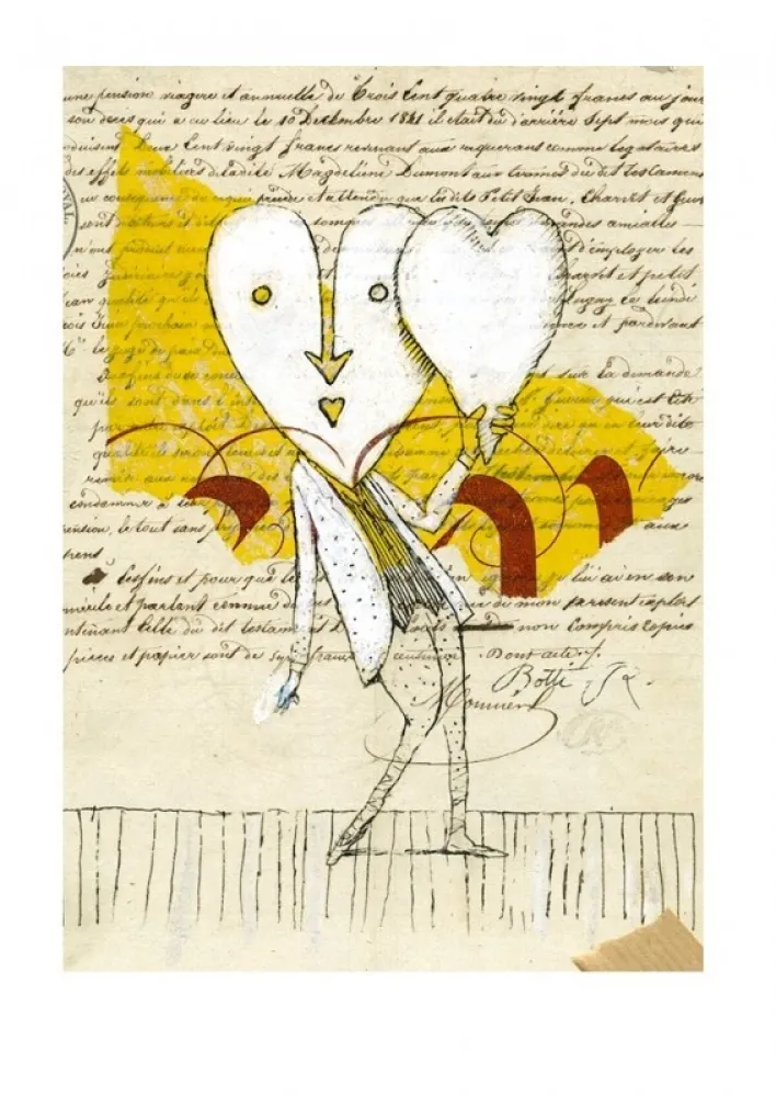 Gravura Digital Botti  - DOUBLE CŒUR