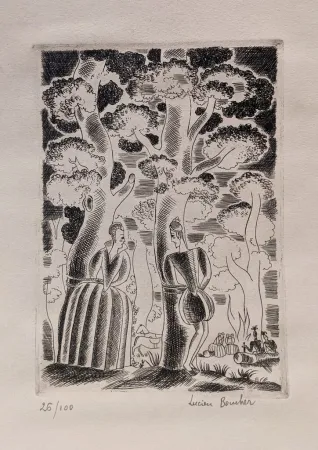 Gravura Boucher - Estranges Amours