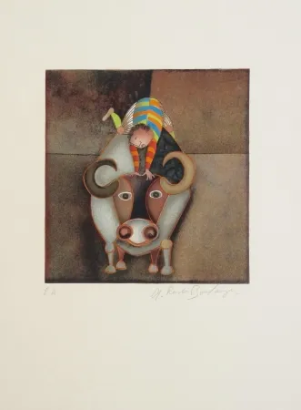 Água-Forte Boulanger - Garçon et Boeuf