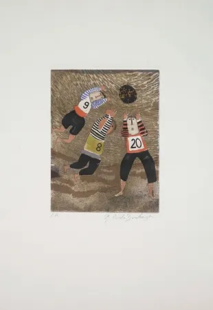 Água-Tinta Boulanger - Joueurs de Rugby