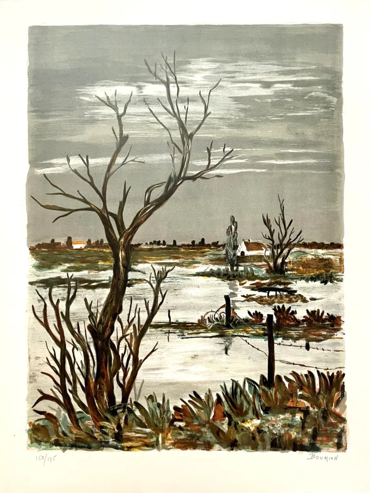 Litografia Boumian - Paysage