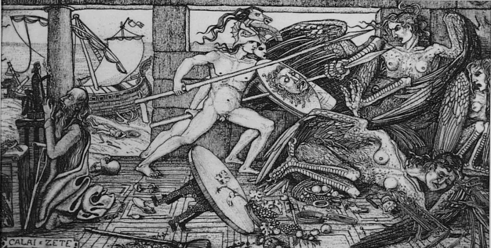 Água-Forte Bozzetti - Calai e Zete. 4 versione