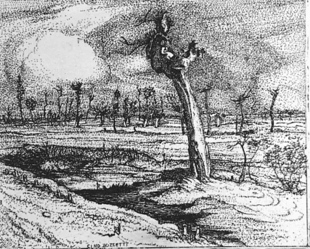 Água-Forte Bozzetti - La Gaba scalvata