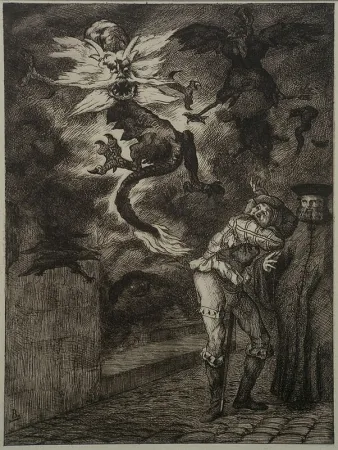 Água-Forte Bracquemond - Hors de Mon Soliel, Canailles!