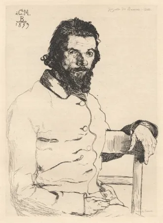 Sem Técnica Bracquemond - Portrait de Meryon