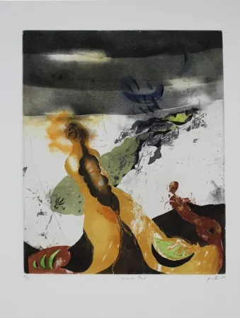 Água-Forte E Água-Tinta Brandstätter - Sinkender Mond / Sinking World