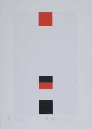 Serigrafia Brandt - Composition abstraite #3