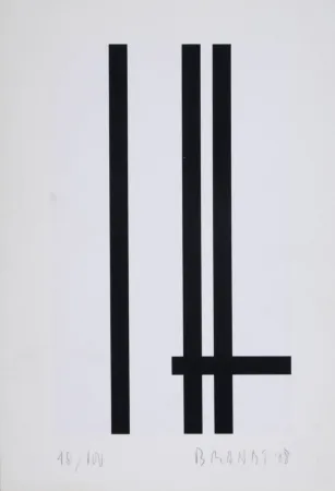 Serigrafia Brandt - Composition abstraite #5