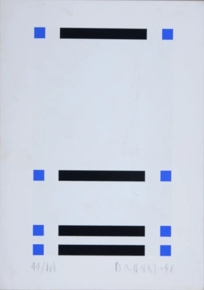 Serigrafia Brandt - Composition abstraite #6