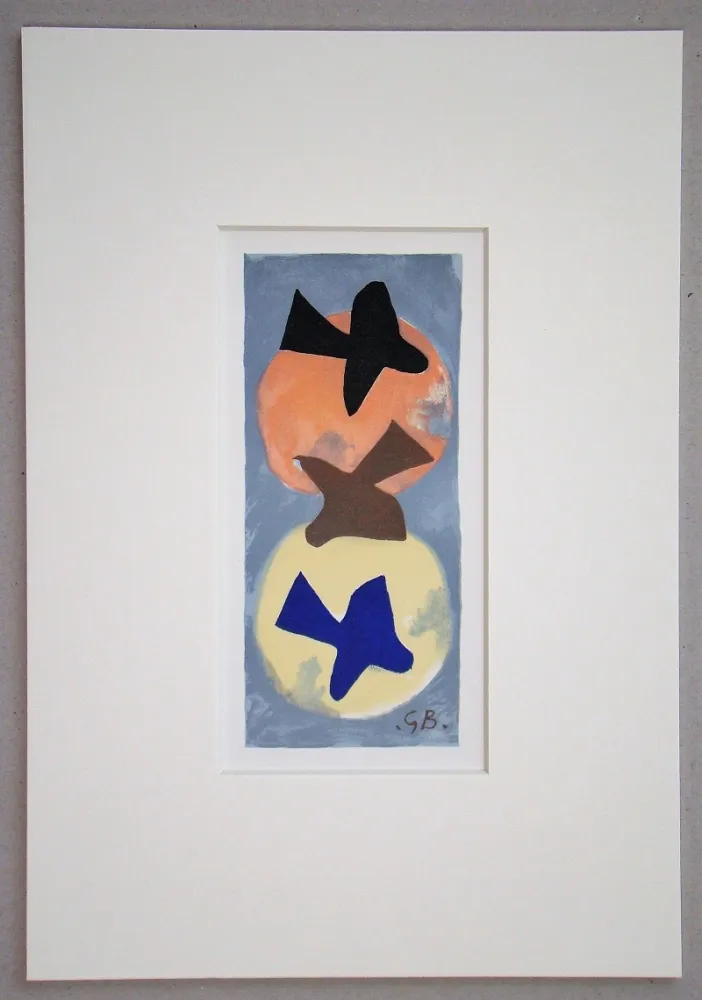 Litografia Braque (After) - Soleil et Lune I.