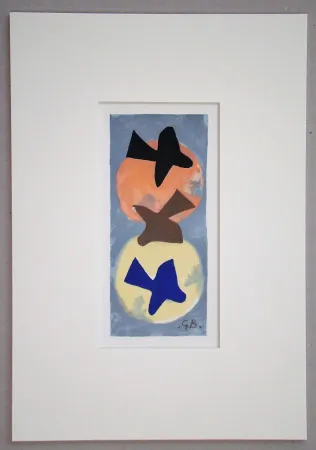 Litografia Braque (After) - Soleil et Lune I.