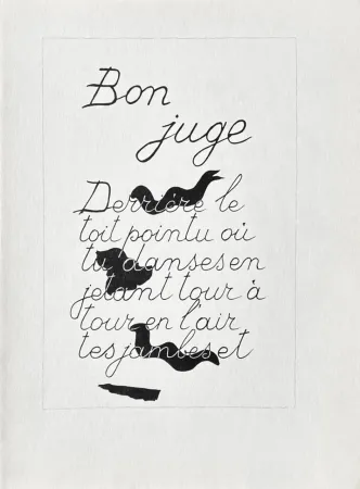Litografia Braque - Bon juge