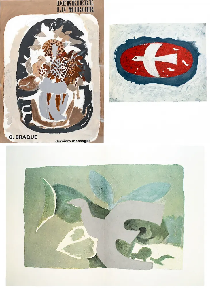 Livro Ilustrado Braque - BRAQUE, derniers messages. Derrière le Miroir n° 166 . Juin 1967.