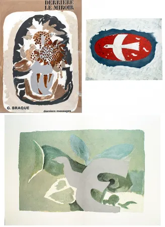 Livro Ilustrado Braque - BRAQUE, derniers messages. Derrière le Miroir n° 166 . Juin 1967.