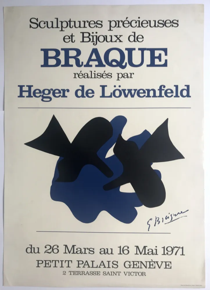 Cartaz Braque - Braque & Heger de Löwenfeld / Petit Palais, Genève