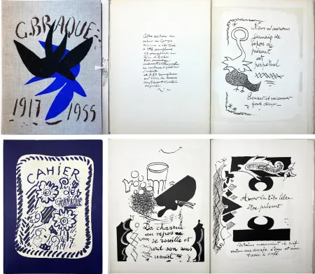 Livro Ilustrado Braque - CAHIER DE GEORGES BRAQUE 1917-1947 et 1947-1955 (supplément)