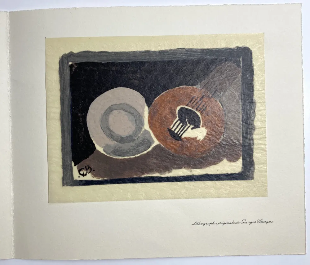 Litografia Braque - Carte de voeux 1962