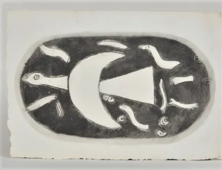 Gravura Braque - Chants de Milarepa