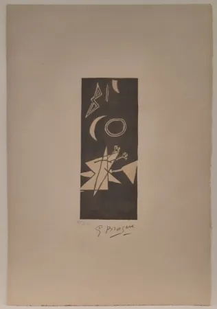 Litografia Braque - Ciel Gris II