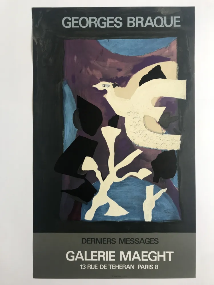 Cartaz Braque - Derniers Messages / Galerie Maeght