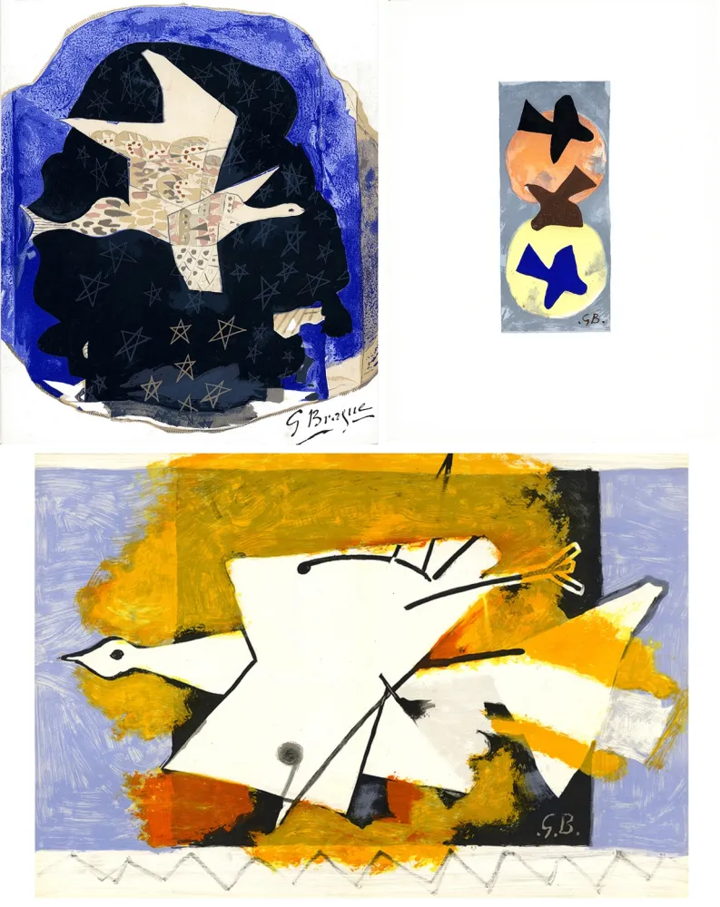 Livro Ilustrado Braque - DERRIÈRE LE MIROIR N° 115. BRAQUE. Juin-Juillet 1959
