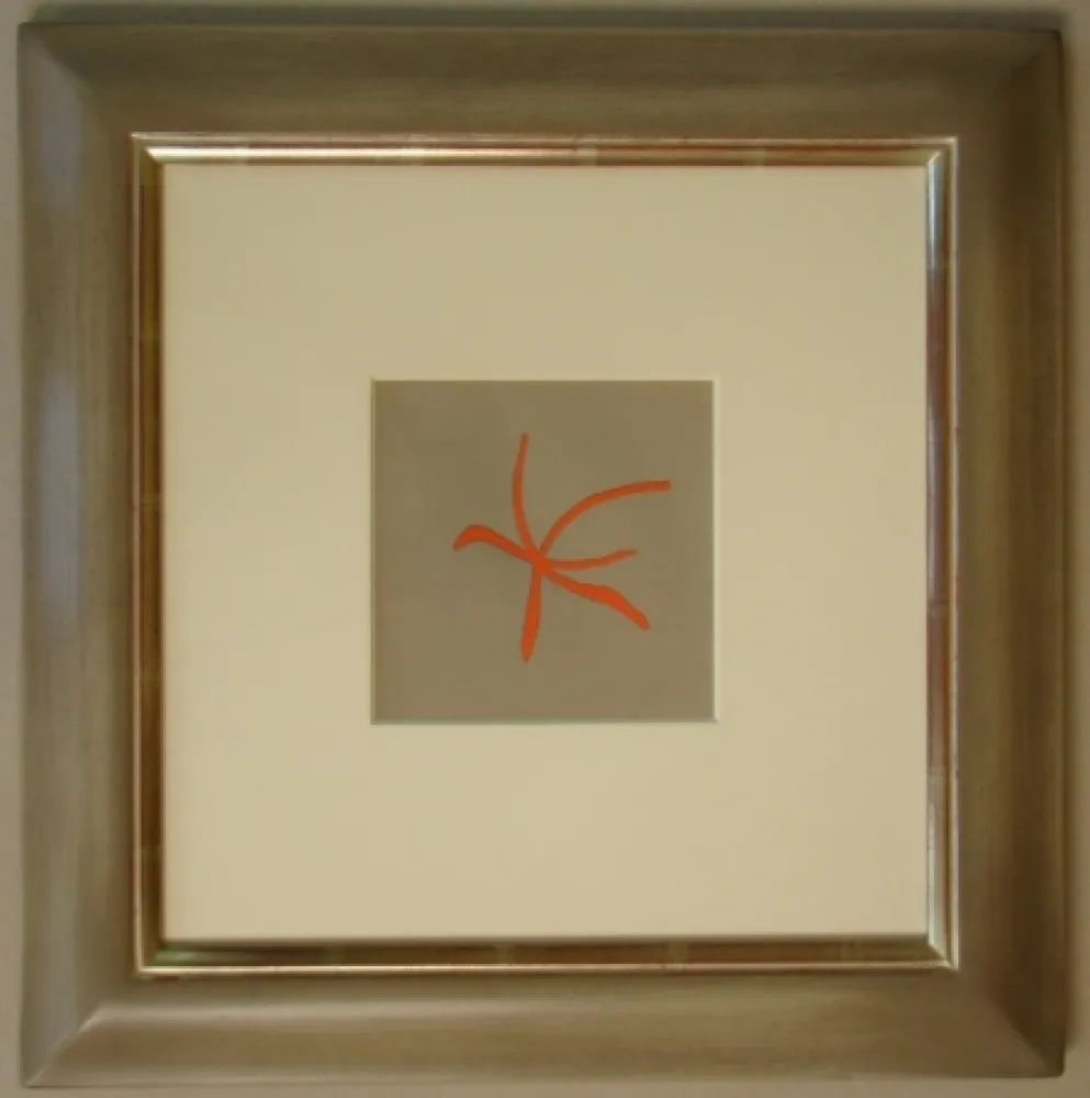 Litografia Braque - Étoile de mer rouge, 1962