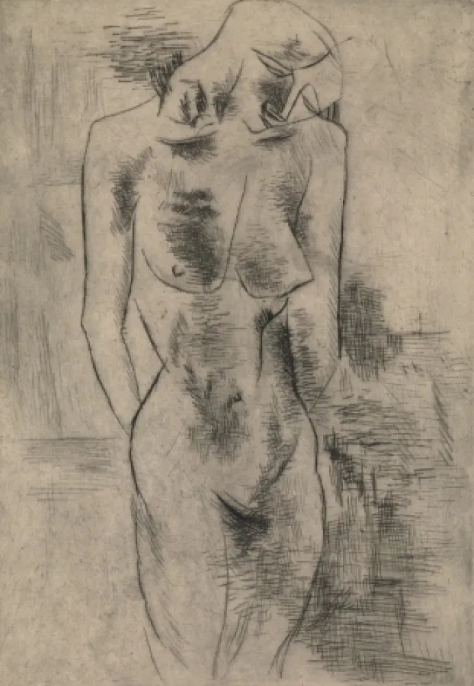 Gravura Braque - Etude de nu