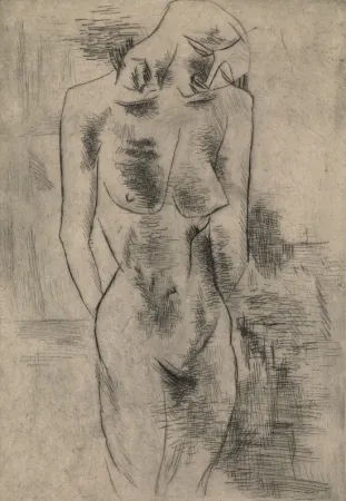 Gravura Braque - Etude de nu