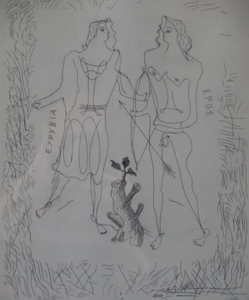 Água-Forte Braque - Eurybia et Eros