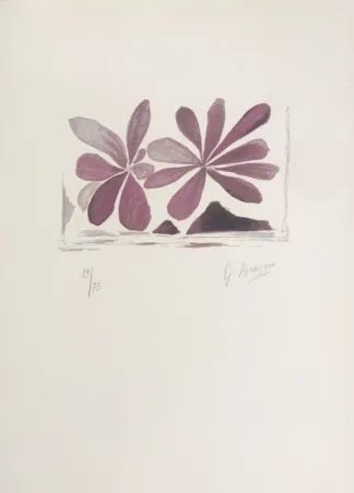 Litografia Braque - Fleurs de l'air 