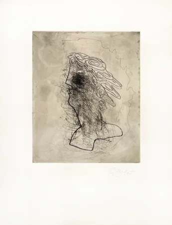 Gravura Braque - Grande tête