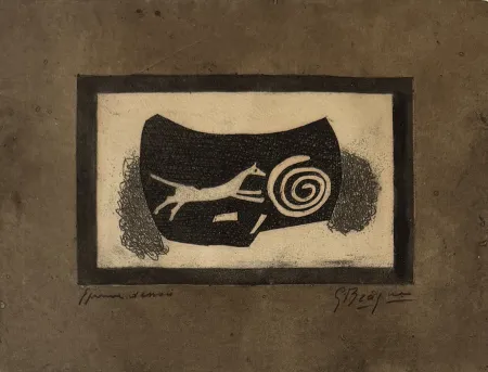 Gravura Braque - La chasse