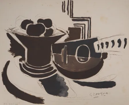 Litografia Braque - La mandoline