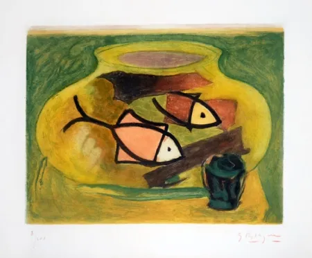 Gravura Braque - L'Aquarium (The Aquarium)