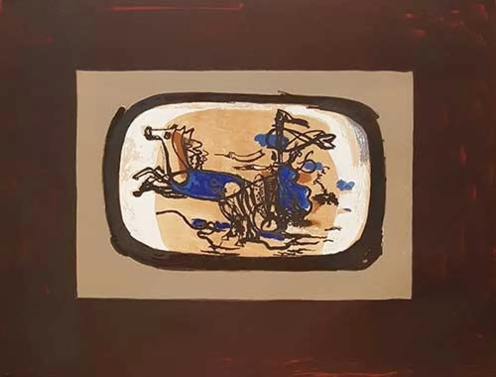 Litografia Braque - Le Char