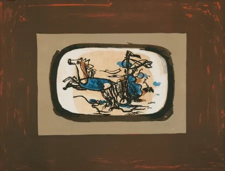 Litografia Braque - Le char II