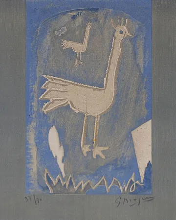 Litografia Braque - Le coq