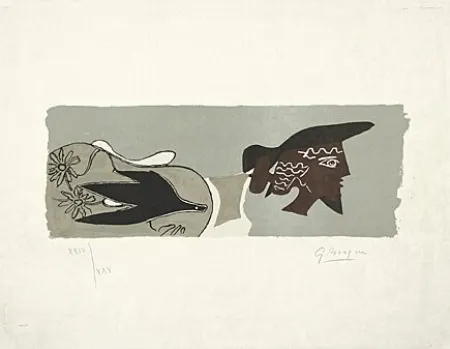 Litografia Braque - Le Poète