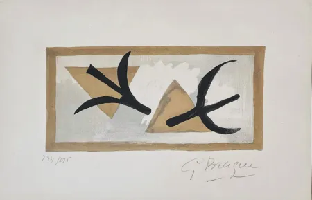 Litografia Braque - Les Martinets 