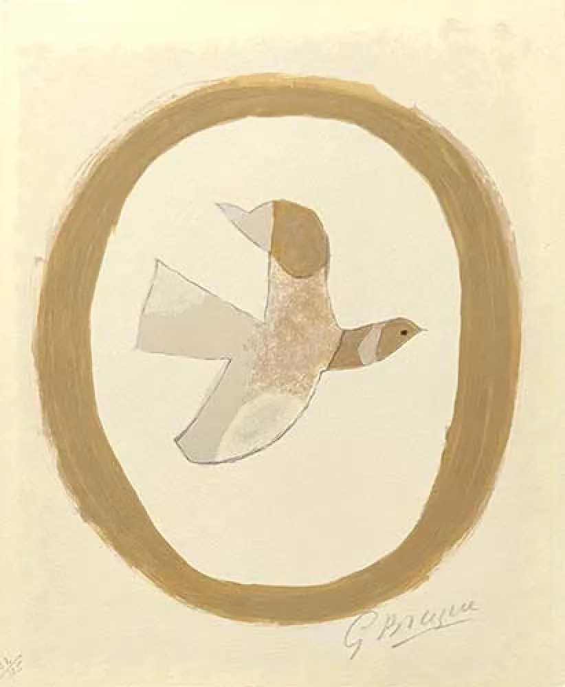 Litografia Braque - L'oiseau des sables