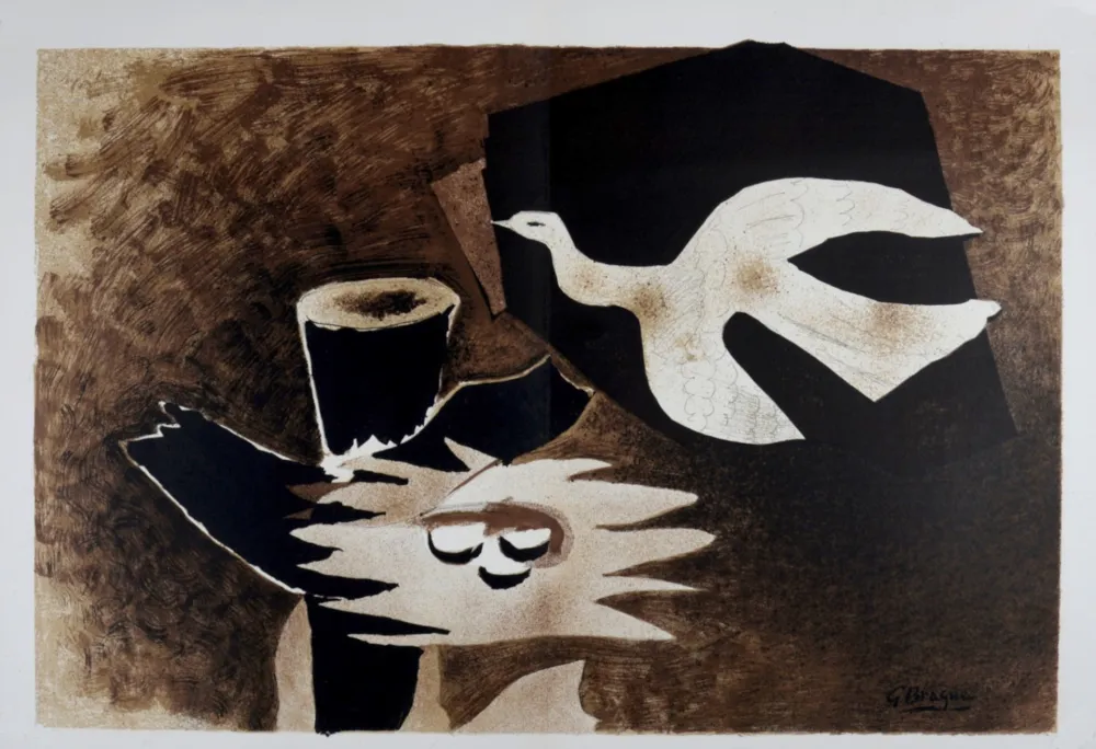 Litografia Braque - L'oiseau et son nid