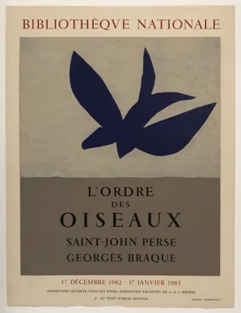 Gravura Braque - L'Ordre des Oiseaux