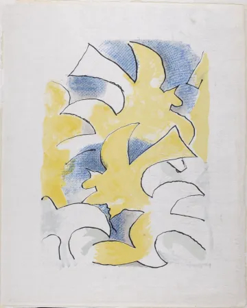 Litografia Braque - Migration, 1963