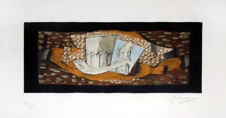 Água-Forte E Água-Tinta Braque - Nature Morte à la Pipe (Still Life with Pipe), 1959