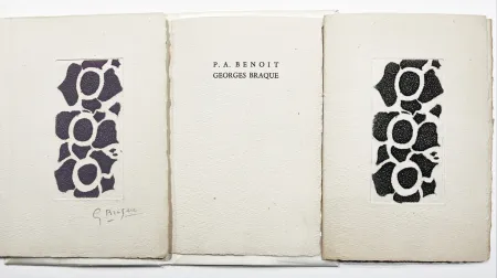 Livro Ilustrado Braque - NÉ LE (Pour les 50 ans de Rné Char). 2 gravures originales dont une en couleur signée.